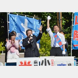 米山隆一候補は激戦を制するか?(C)日刊ゲンダイ