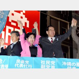 東京10区補選の街頭演説に鈴木候補の姿なし/(C)日刊ゲンダイ