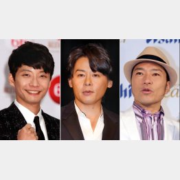 左から星野源、河村隆一、トータス松本