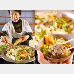 キノコと野菜の量は圧巻!イワシの香りが口いっぱいに広がる