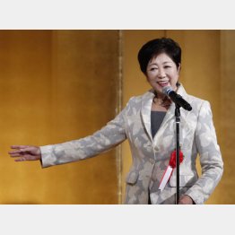 都議会民進党のパーティーにも出席