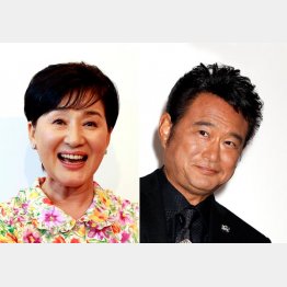 松居一代(左)と船越英一郎