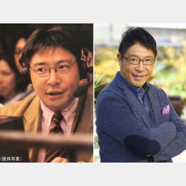 熱が入ったプロレス実況だった(左・テレ朝時代)