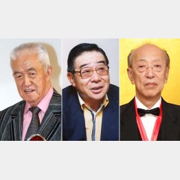 左から永六輔、大橋巨泉、蜷川幸雄