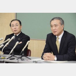 斉藤市長(左)と田中副市長