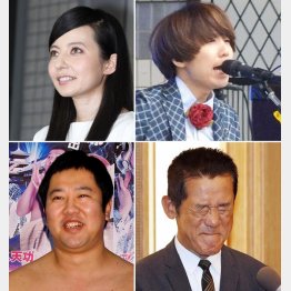 左から時計回りにベッキー、川谷絵音、三遊亭円楽、とにかく明るい安村