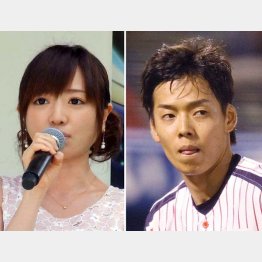 結婚を発表した紺野アナとヤクルト・杉浦投手
