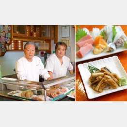 秀寿司の店主大塚良雄さんら