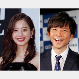 同棲が発覚した佐々木希(左)と渡部健